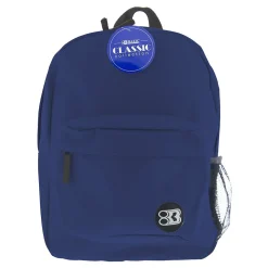 Bazic Classic Laptop Backpack, Medium, Navy Blue (BAZ1060)