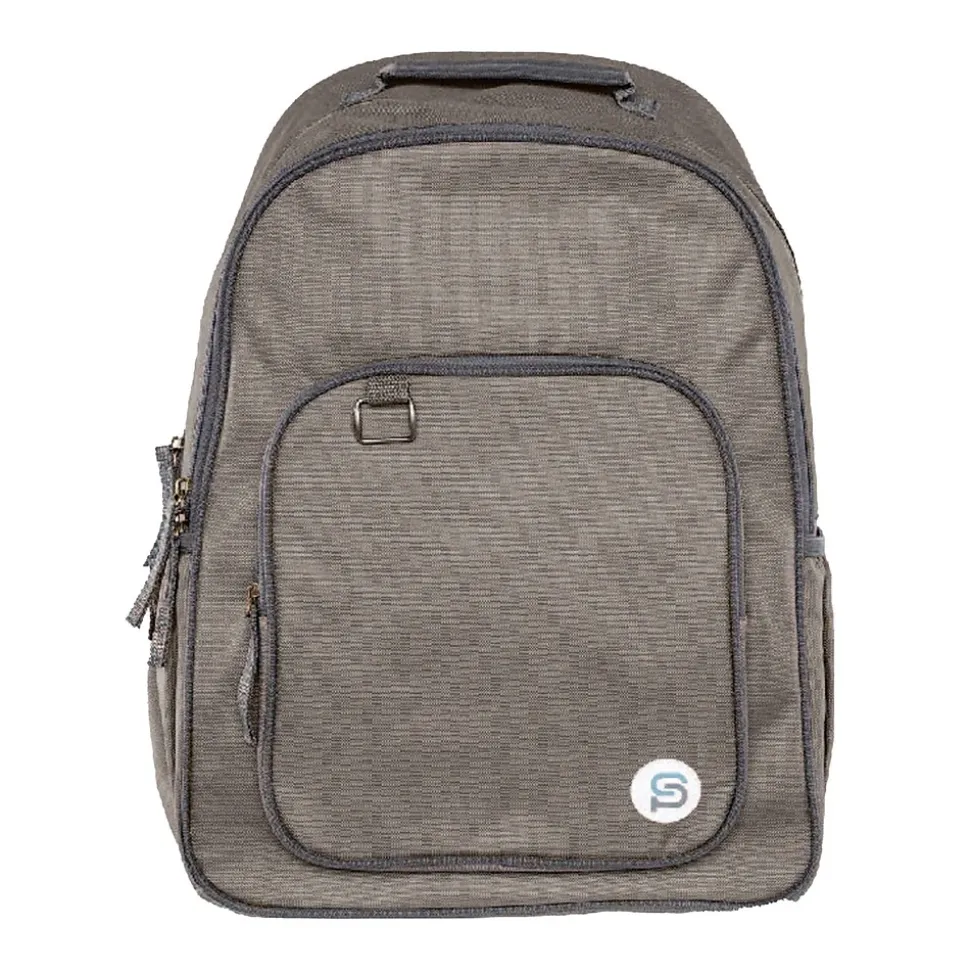 Bazic Raleigh Laptop Backpack, Large, Brown (1113)