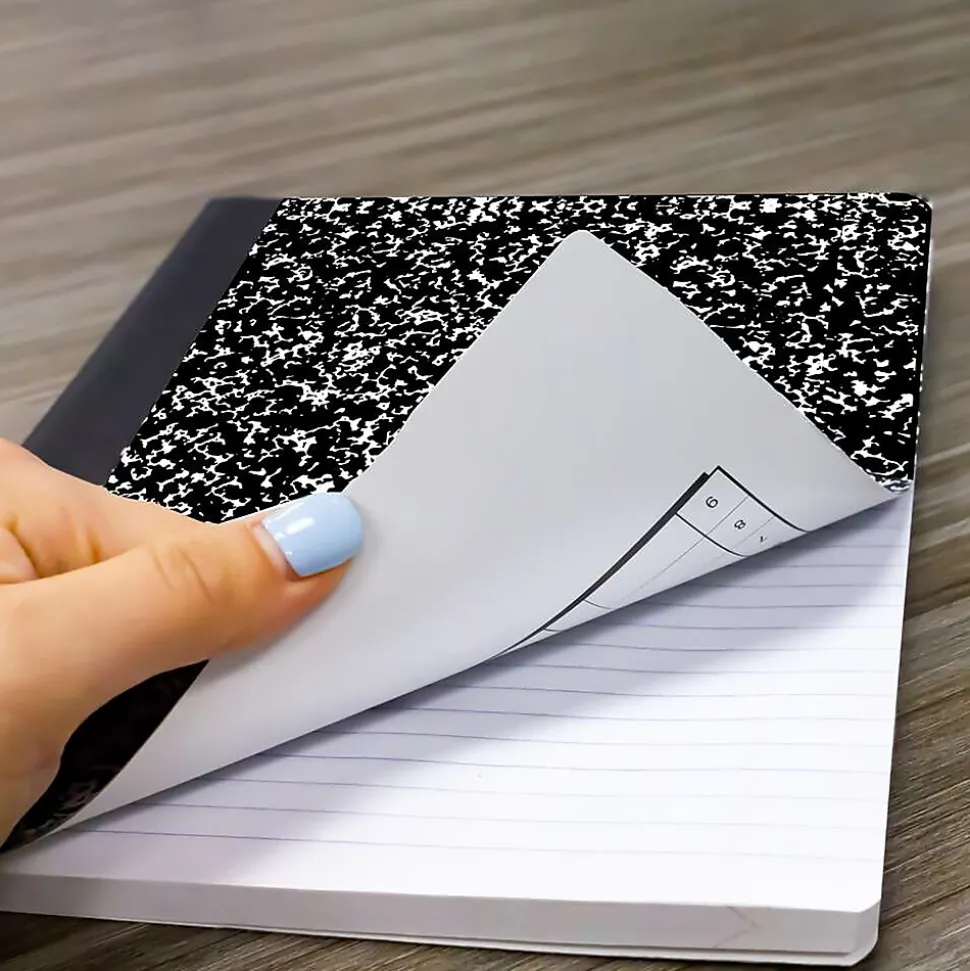 Bazic 1-Subject Composition Notebooks, Wide Ruled, 100 Sheets, Multicolor, 6/Bundle (BAZ508-6)