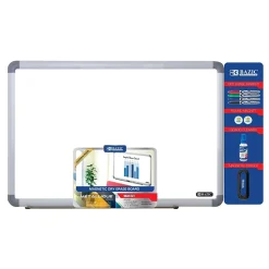 Bazic Value Pack, Magnetic Dry Erase Whiteboard, Aluminum Frame , 24" x 36" (BAZ6050)