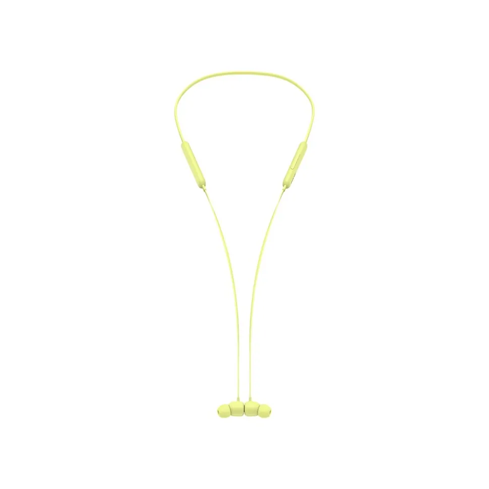 Beats By Dr. Dre Beats Flex Wireless Earbuds Headphones, Bluetooth, Yuzu Yellow (MYMD2LL/A)