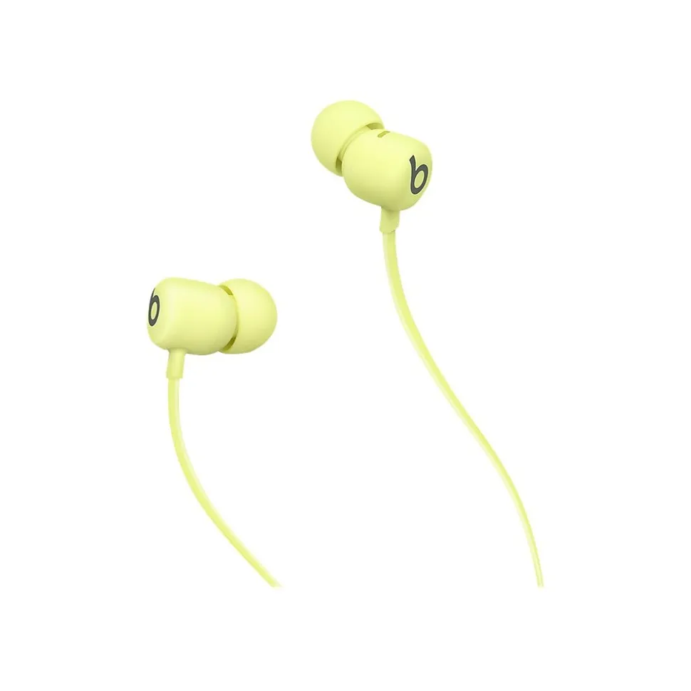 Beats By Dr. Dre Beats Flex Wireless Earbuds Headphones, Bluetooth, Yuzu Yellow (MYMD2LL/A)