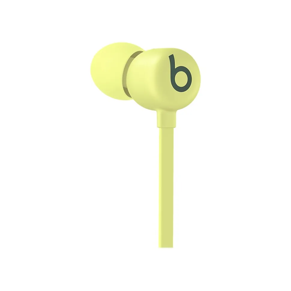 Beats By Dr. Dre Beats Flex Wireless Earbuds Headphones, Bluetooth, Yuzu Yellow (MYMD2LL/A)