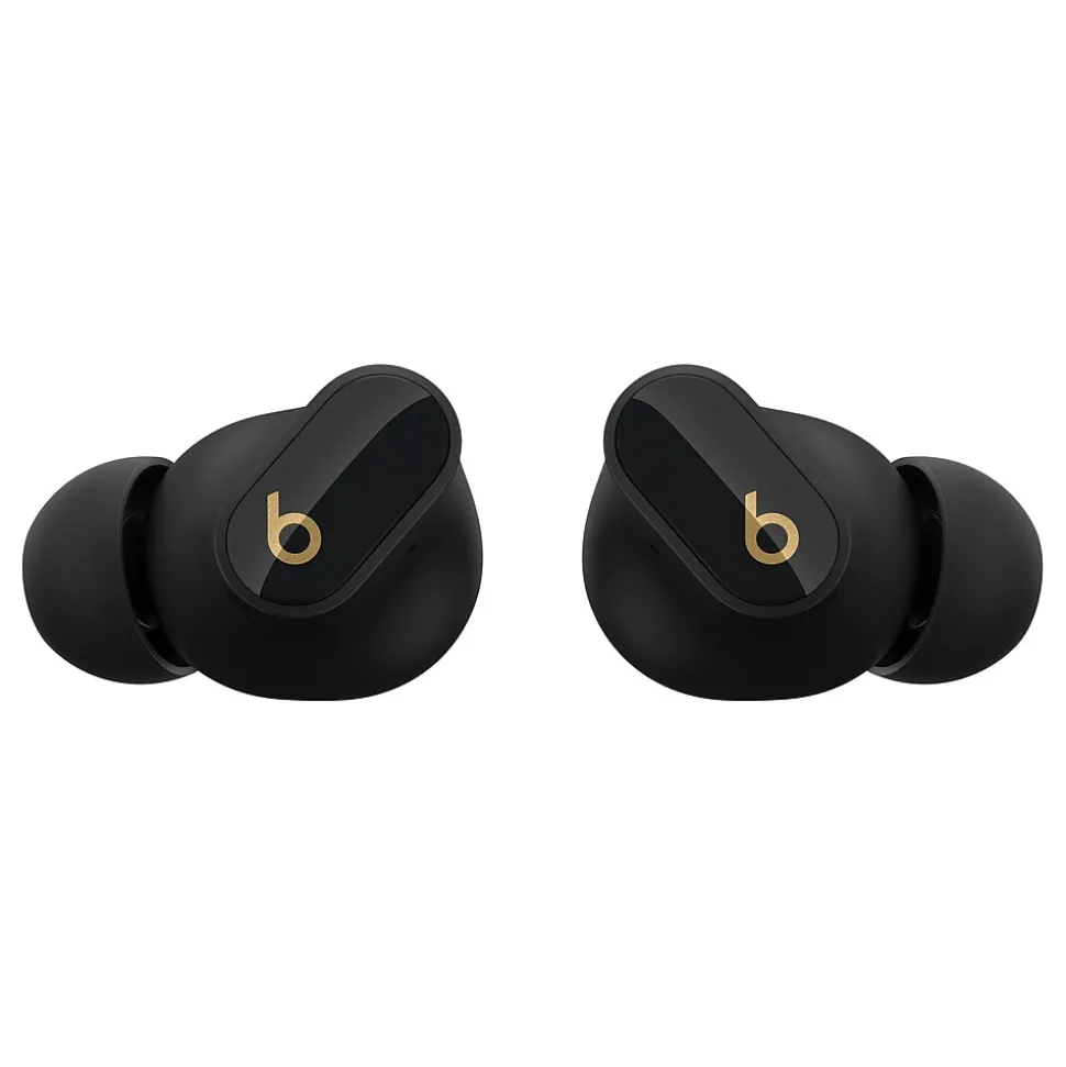 Beats Studio Buds + True Wireless Active Noise Canceling Earbuds, Bluetooth, Black/Gold (MQLH3LL/A)