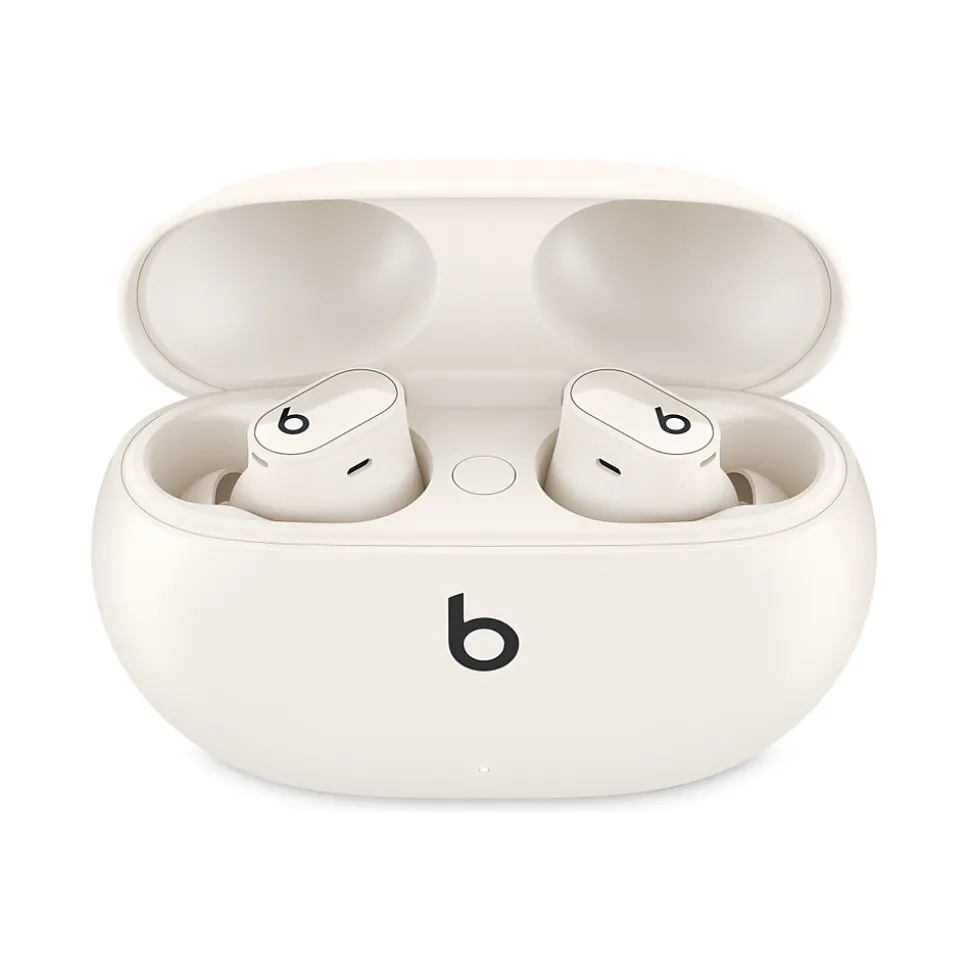 Beats Studio Buds + True Wireless Active Noise Canceling Earbuds, Bluetooth, Ivory (MQLJ3LL/A)