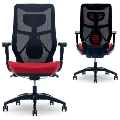 Beautyrest Duo-EX Ergonomic Mesh Swivel Computer Chair, Red (60051-RED)