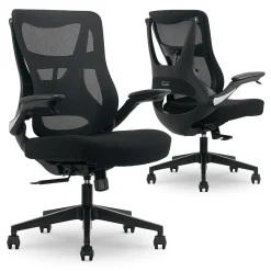 Beautyrest ErgoMax Ergonomic Mesh Swivel Task Chair, Black (60078-BLK)