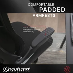 Beautyrest ErgoMax Ergonomic Mesh Swivel Task Chair, Black (60078-BLK)