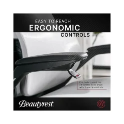 Beautyrest ErgoMax Ergonomic Mesh/Fabric Swivel Task Chair, Gray (60078-Gry)