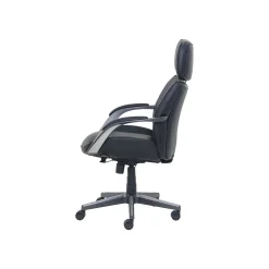 Beautyrest Leather Computer and Desk Chair, Black/Gray (51546)