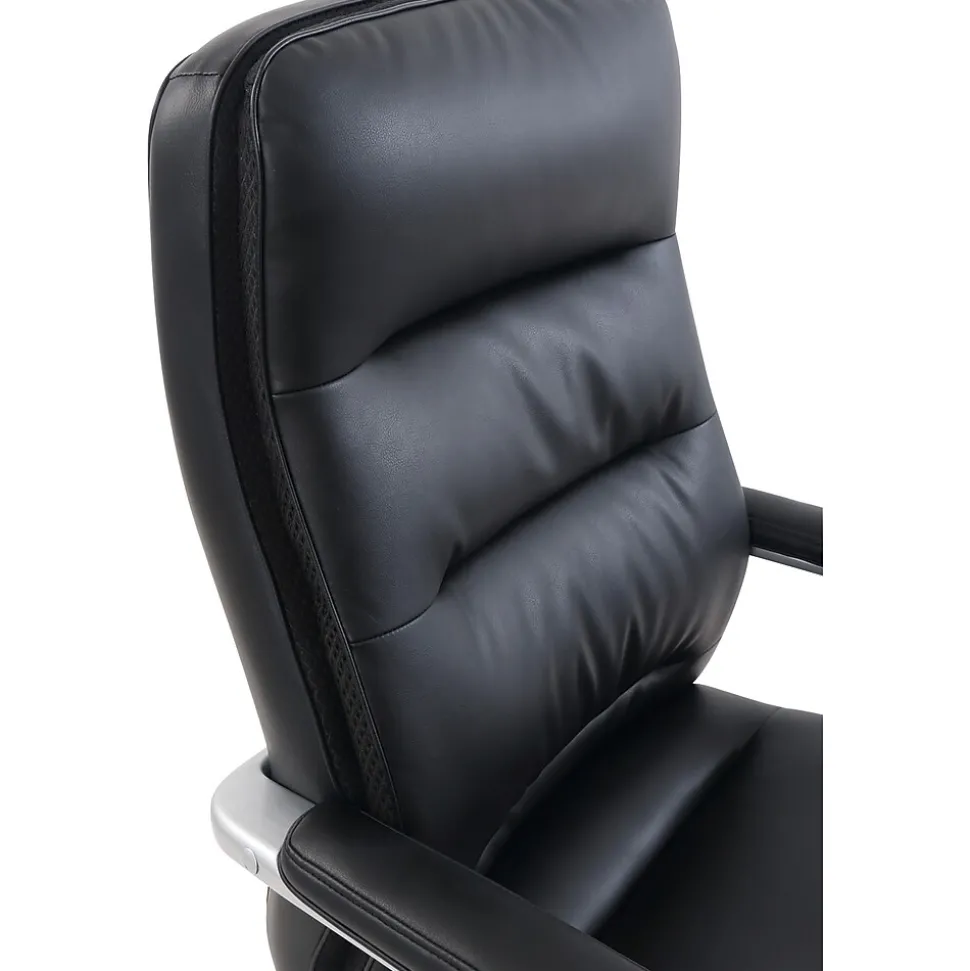 Beautyrest Platinum Sofil Bonded Leather Executive Chair, Black (49404B)