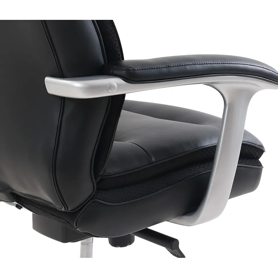 Beautyrest Platinum Sofil Bonded Leather Executive Chair, Black (49404B)