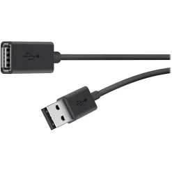 Belkin 10' USB A Male/A Female, Black (F3U153BT3M)