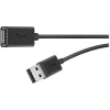 Belkin 6' USB A Male/A Female, Black (F3U153BT1.8M)