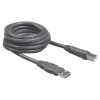 Belkin 10' USB A to USB B Cable, Male to Male, Gray/Silver (F3U133B10)