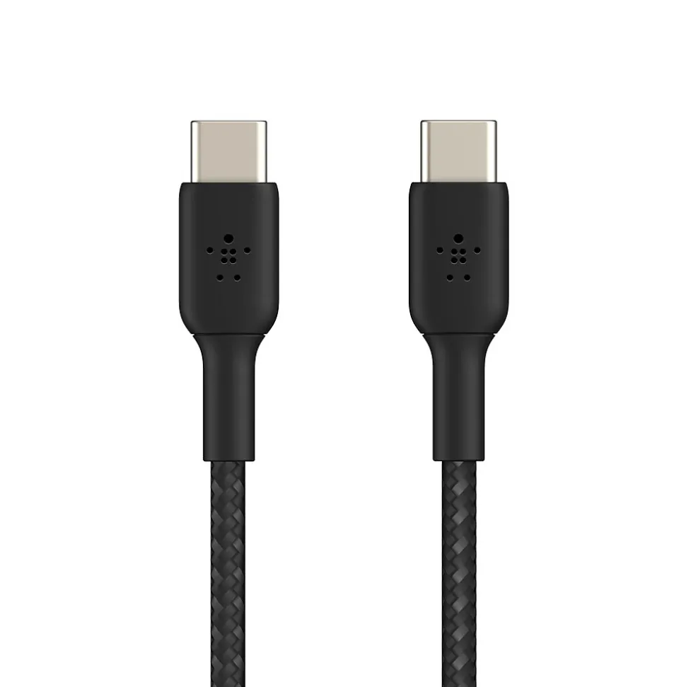 Belkin BOOST CHARGE Braided USB-C to USB-C Cable, 1m / 3.3 ft., Black
