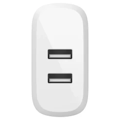 Belkin BOOST CHARGE Dual USB-A Wall Charger, 24 W, White