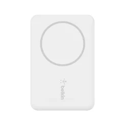 Belkin BOOST CHARGE Magnetic Wireless Power Bank for iPhone 12/13/14, 2500mAh, White (BPD002BTWH)