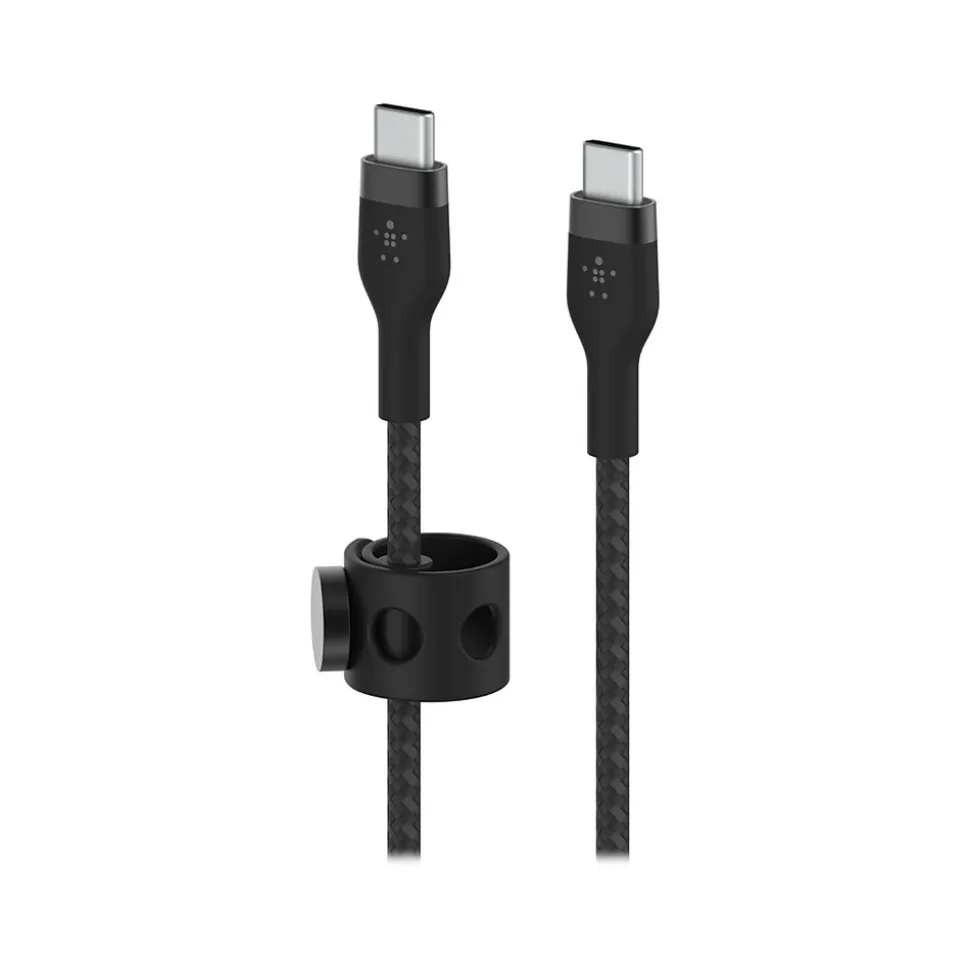 Belkin BOOST CHARGE PRO Flex USB Type-C Cable for Most Smartphones, Black (CAB011BT2MBK)