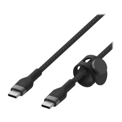 Belkin BOOST CHARGE PRO Flex USB Type-C Cable for Most Smartphones, Black (CAB011BT2MBK)