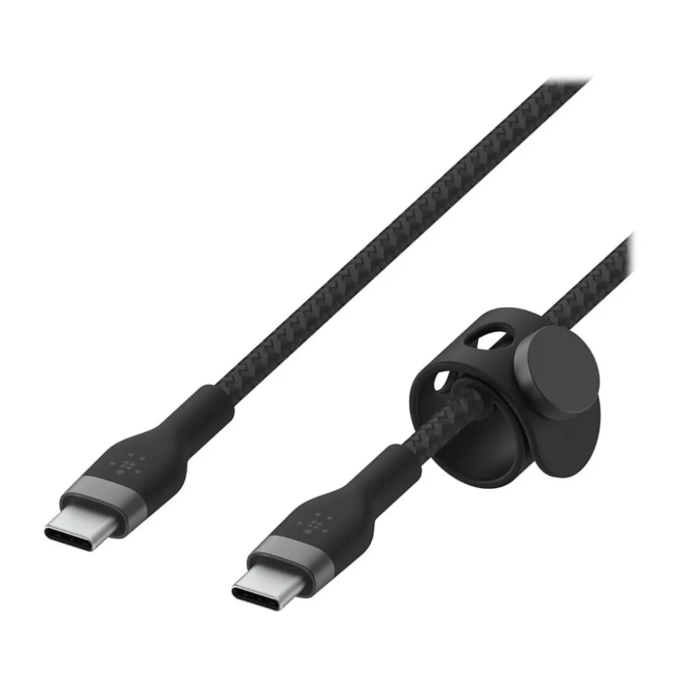 Belkin BOOST CHARGE PRO Flex USB Type-C Cable for Most Smartphones, Black (CAB011BT2MBK)