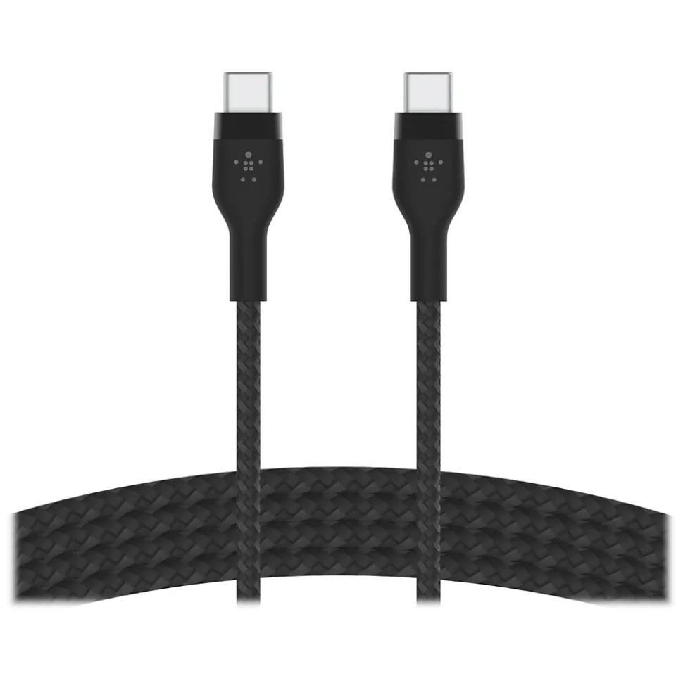 Belkin BOOST CHARGE PRO Flex USB Type-C Cable for Most Smartphones, Black (CAB011BT2MBK)