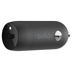 Belkin BOOST CHARGE USB-C to Lightning Cable Car Charger for Multiple Brands, Black (F7U099bt04-BLK)
