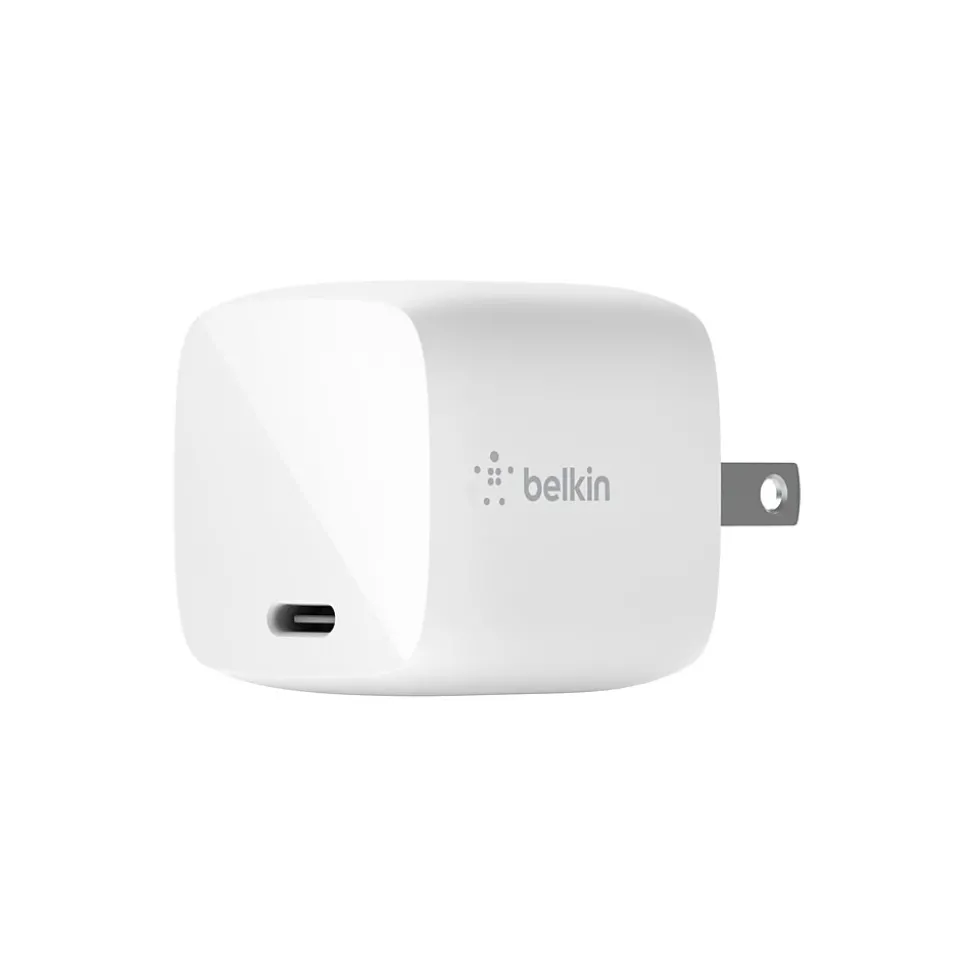 Belkin BOOST CHARGE USB-C Wall Charger for Multiple Brands, White (WCH001dq1MWH-B5)