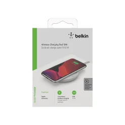 Belkin BOOST CHARGE Wireless Charging Pad for Most Smartphones, White (WIA001TTWH)