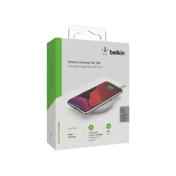 Belkin BOOST CHARGE Wireless Charging Pad for Most Smartphones, White (WIA001TTWH)