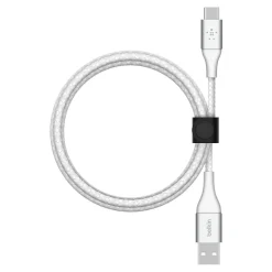 Belkin BOOSTCHARGE 3.3' USB A to USB C Power Cable, Male to Male, White (CAB002BT1MWH)