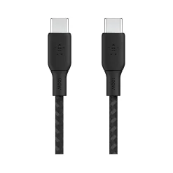 Belkin BoostCharge 6.56' USB-C to USB-C Power Cable, Male to Male, Black (CAB014BT2MBK)