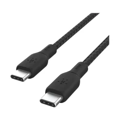 Belkin BoostCharge 6.56' USB-C to USB-C Power Cable, Male to Male, Black (CAB014BT2MBK)