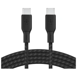 Belkin BoostCharge 6.56' USB-C to USB-C Power Cable, Male to Male, Black (CAB014BT2MBK)