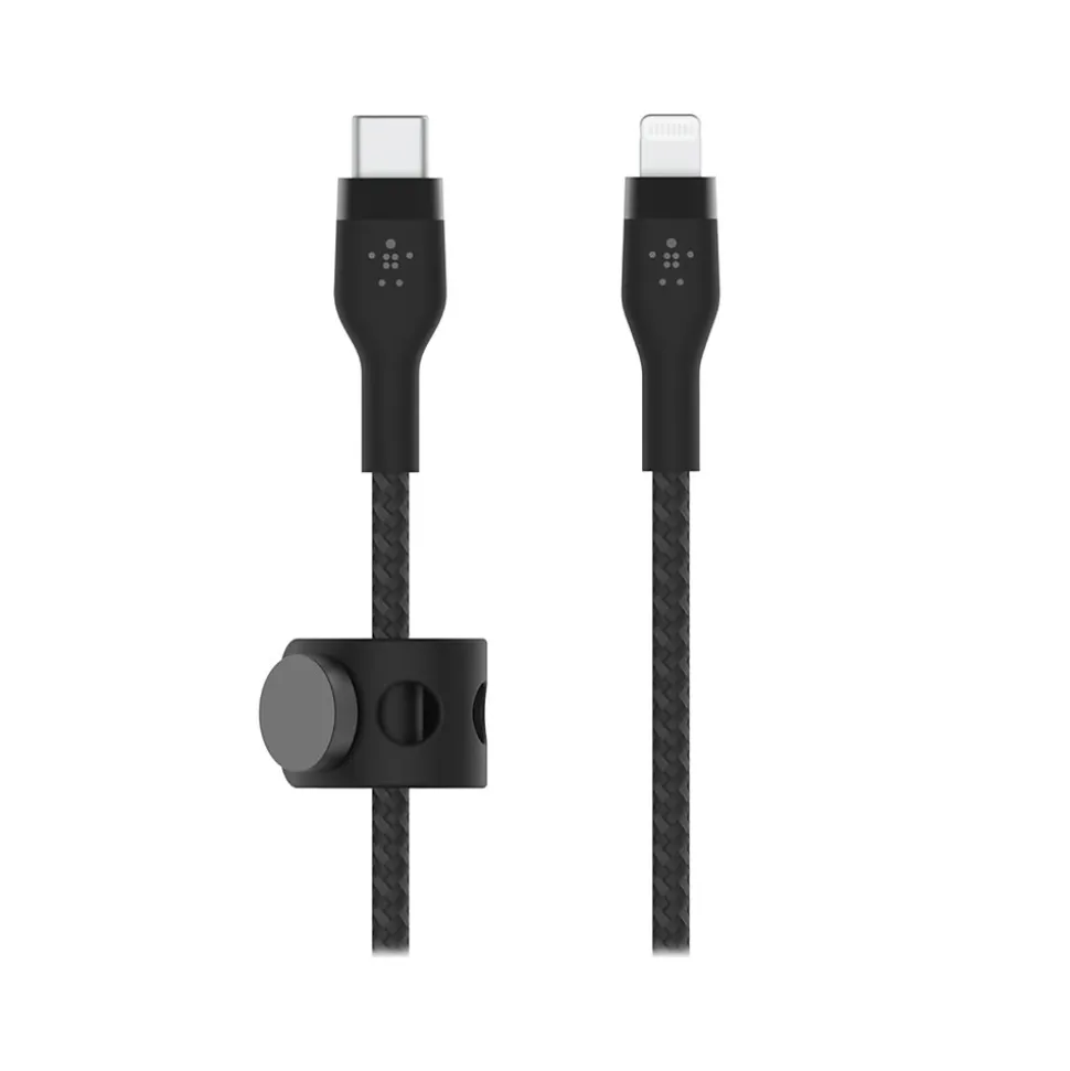 Belkin BOOST↑CHARGE PRO Flex Lightning to USB for iPhone/iPad, Black (CAA011bt2MBK)