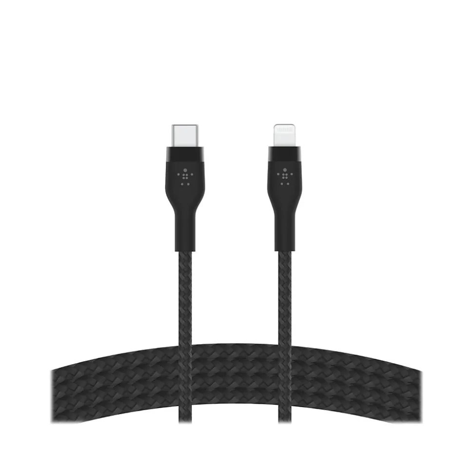 Belkin BOOST↑CHARGE PRO Flex Lightning to USB for iPhone/iPad, Black (CAA011bt2MBK)