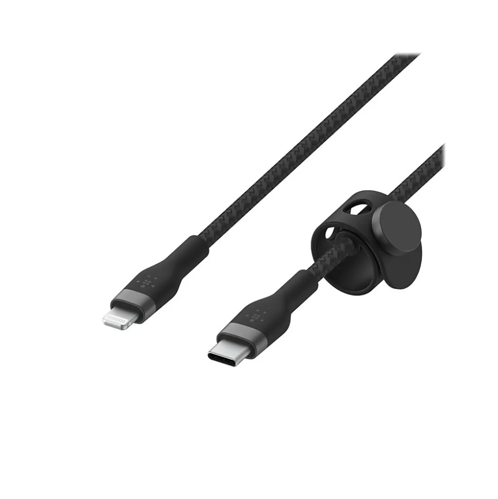 Belkin BOOST↑CHARGE PRO Flex Lightning to USB for iPhone/iPad, Black (CAA011bt2MBK)