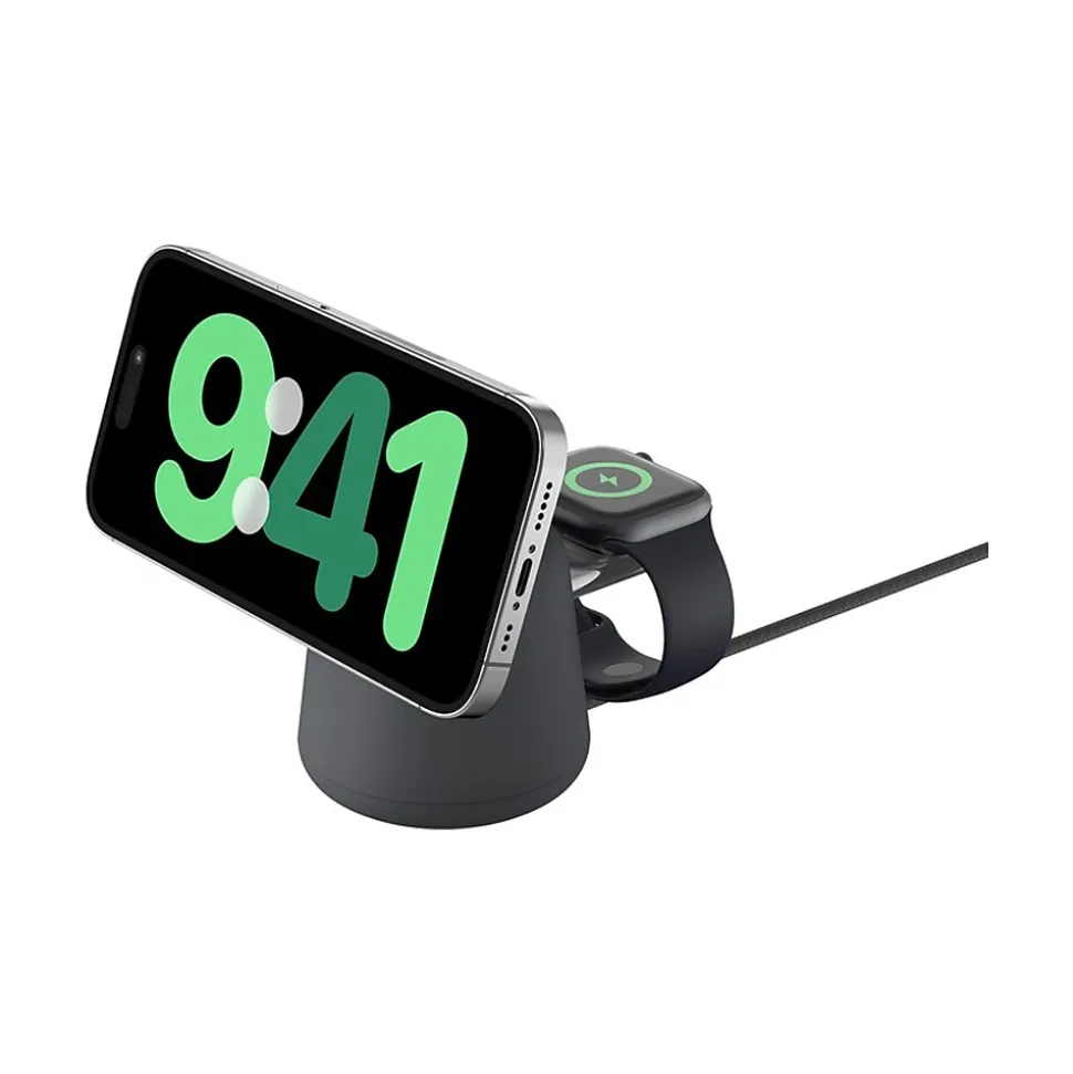 Belkin BoostCharge Pro MagSafe Wireless Charger for Cellular Phones and Smartphones, Charcoal (WIZ020ttH36)