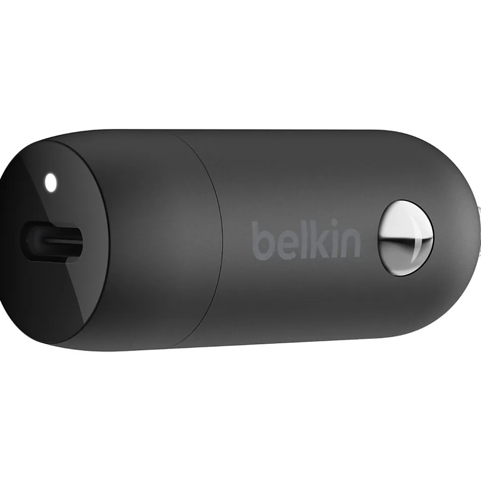 Belkin BoostCharge USB Type-C Universal Car Charger, Black (CCA004BTBK)