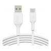 Belkin BoostCharge USB-C to USB-A Charging Cable, 3.3 ft., White, 2/Pack (CAB001bt1MWH2PK)