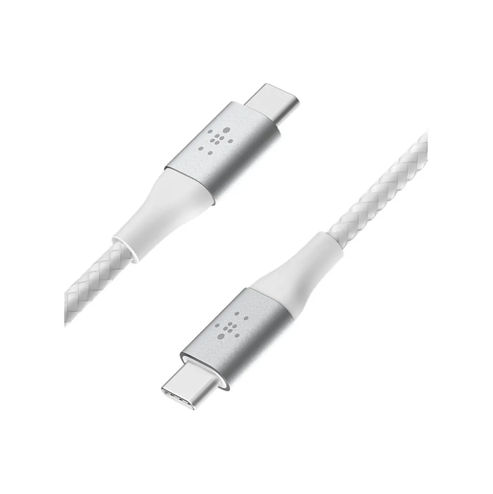 Belkin BoostCharge USB-C to USB-C Charging Cable, 6.6 ft., White (CAB004BT2MWH)