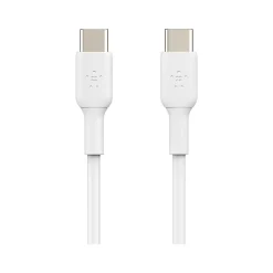 Belkin BoostCharge USB-C to USB-C Charging Cable, 3.3 ft., White, 2/Pack (CAB003bt1MWH2PK)