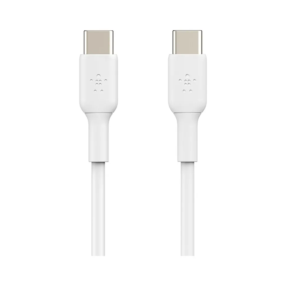 Belkin BoostCharge USB-C to USB-C Charging Cable, 3.3 ft., White, 2/Pack (CAB003bt1MWH2PK)