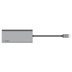 Belkin Multimedia 5-Port USB-C Hub, Gray (F4U092BTSGY)
