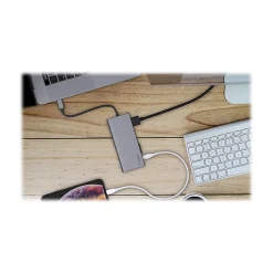 Belkin Multimedia 5-Port USB-C Hub, Gray (F4U092BTSGY)