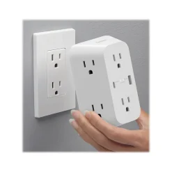 Belkin 6-Outlet USB-A and USB-C Ports Outlet Adapter, White (SRA008P6TT)