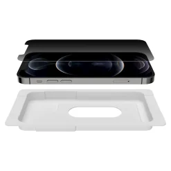 Belkin SCREENFORCE TemperedGlass Glass Privacy Filter & Screen Protector for iPhone 12/12 Pro (OVA045ZZ)