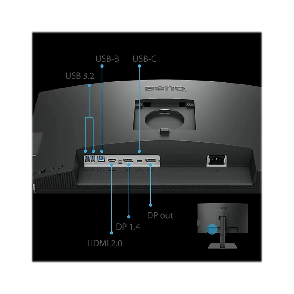 BenQ DesignVue 25" 60 Hz LED Monitor, Black (PD2506Q)