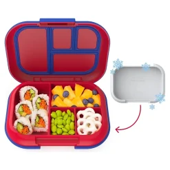 bentgo Kids Chill Lunch Box, Red/Royal (BGOCHL-R)