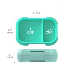 bentgo Kids Snack Container, Aqua, 12 oz. (BGKDSNK-A)